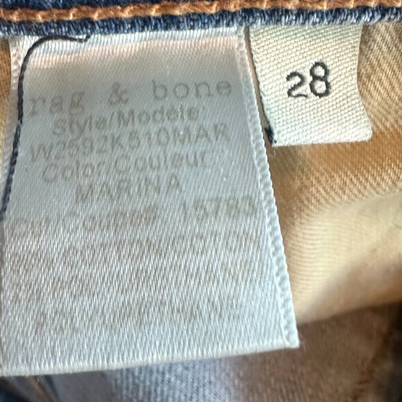 Rag & Bone Dre Capri Distressed Jeans Casual Light Wash Marina Size 28 Women's - Picture 10 of 12